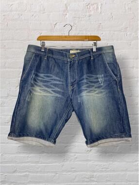 Clayton Archive Jorts Men Denim Shorts Streetwear US 38